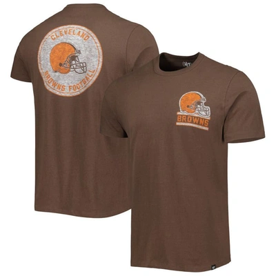 47 ' Brown Cleveland Browns Open Field Franklin T-shirt