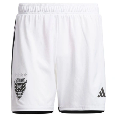 Adidas Originals Adidas White D.c. United 2023 Away Aeroready Authentic Shorts