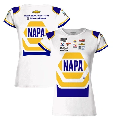 Hendrick Motorsports Team Collection White Chase Elliott Napa Sublimated Team Uniform T-shirt