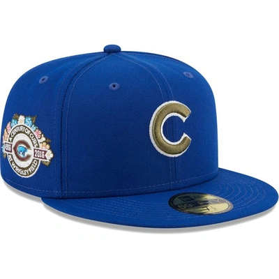 New Era Royal Chicago Cubs 100th Anniversary Spring Training Botanical 59fifty Fitted Hat