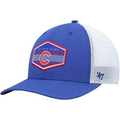 47 ' Royal/white Chicago Cubs Burgess Trucker Snapback Hat