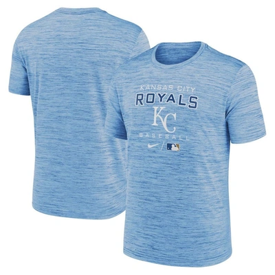 Nike Light Blue Kansas City Royals Authentic Collection Velocity Practice Performance T-shirt