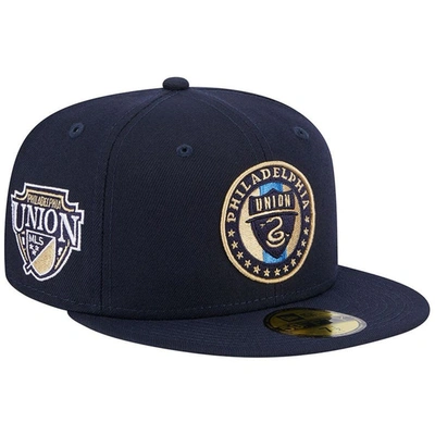 New Era Navy Philadelphia Union Patch 59fifty Fitted Hat