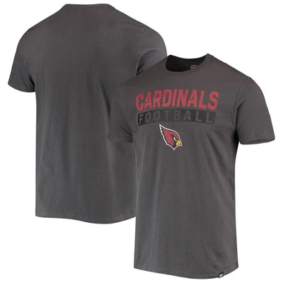 47 ' Charcoal Arizona Cardinals Dark Ops Super Rival T-shirt
