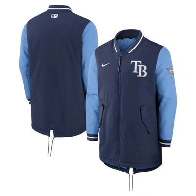 Nike Navy Tampa Bay Rays Dugout Performance Full-zip Jacket