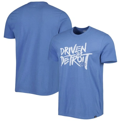 47 ' Blue Detroit Lions Driven By Detroit T-shirt