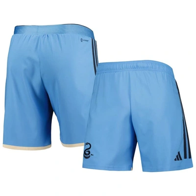 Adidas Originals Adidas Light Blue Philadelphia Union 2023 Away Aeroready Authentic Shorts