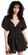 Free People Perfect Day A-line Minidress In Black