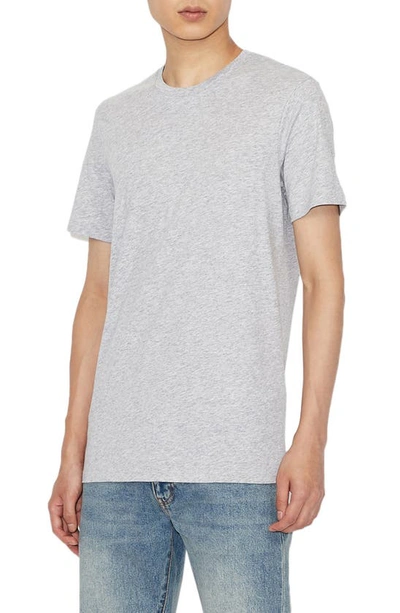 Armani Exchange Heathered Crewneck T-shirt In Heathered Grey