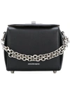 Alexander Mcqueen Box Bag 16 Textured-leather Shoulder Bag In Black