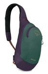 Osprey Daylite Sling Backpack In Axo Green / Enchantment Purple