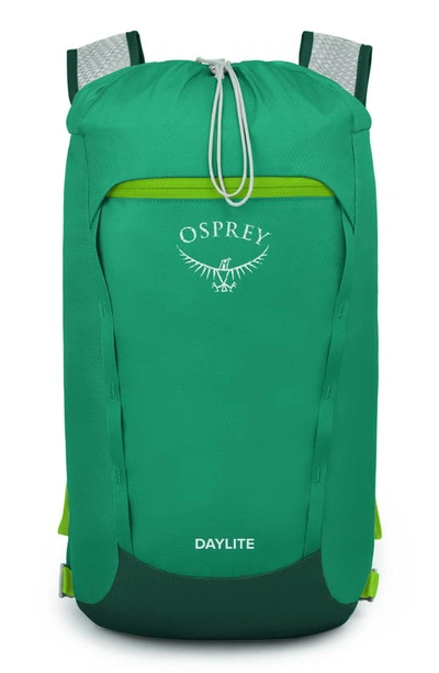 Osprey Daylite Cinch Backpack In Escapade Green/ Baikal Green