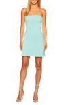 Susana Monaco Core Strapless Tube Minidress In Mint Cream