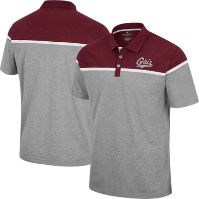 Colosseum Heather Gray Montana Grizzlies Chamberlain Polo