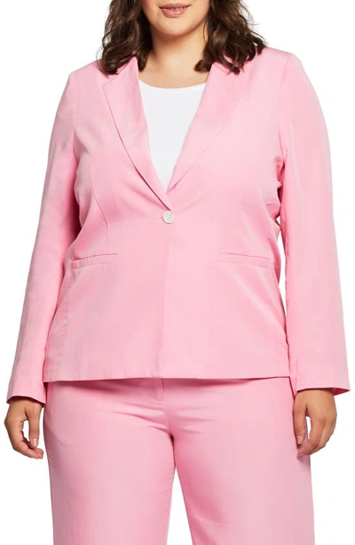 Estelle Maestro One-button Blazer In Pink