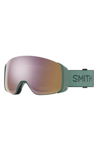 Smith 4d Mag™ 155mm Special Fit Snow Goggles In Alpine Green / Rose Gold