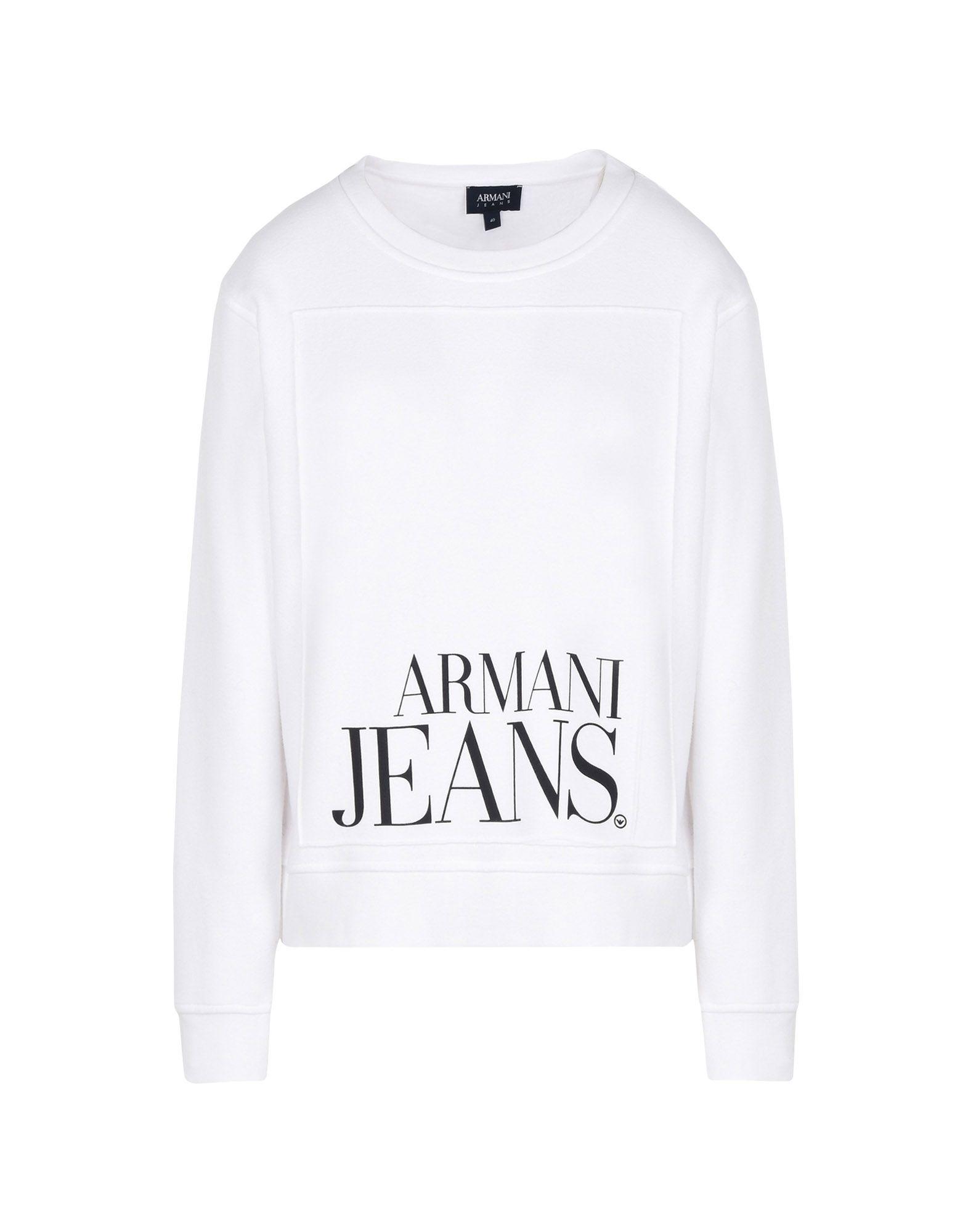Armani Jeans Sweatshirt In White | ModeSens