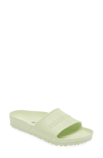 Shop Birkenstock Women's Barbados Slide Sandals In Faded Lime