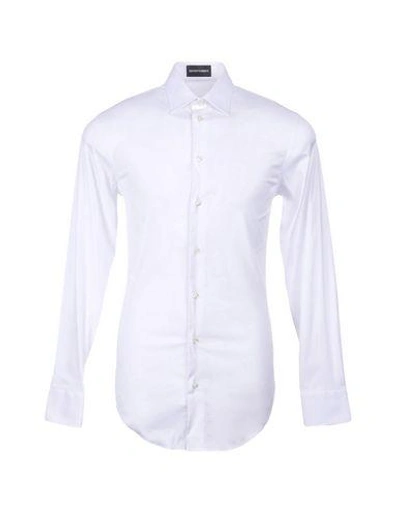 Emporio Armani Solid Color Shirt In White