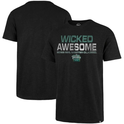 47 ' Black 2023 Nhl Winter Classic Wicked Awesome Scrum T-shirt From '
