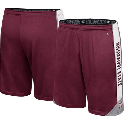 Colosseum Maroon Mississippi State Bulldogs Haller Shorts