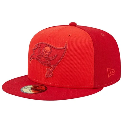New Era Red Tampa Bay Buccaneers Tri-tone 59fifty Fitted Hat