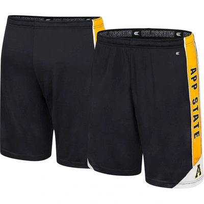 Colosseum Black Appalachian State Mountaineers Haller Shorts