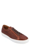 Taft Jacquard Sneaker In Brown Woven