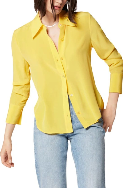 Equipment Leona Silk Button-up Shirt In Soleil De Printem