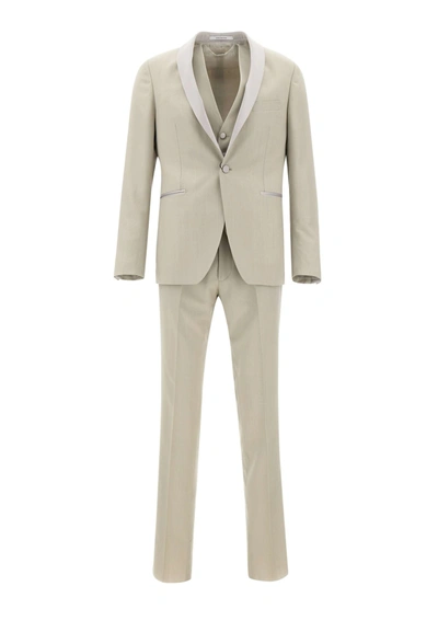 Tagliatore Three-piece Formal Suit In Grigio
