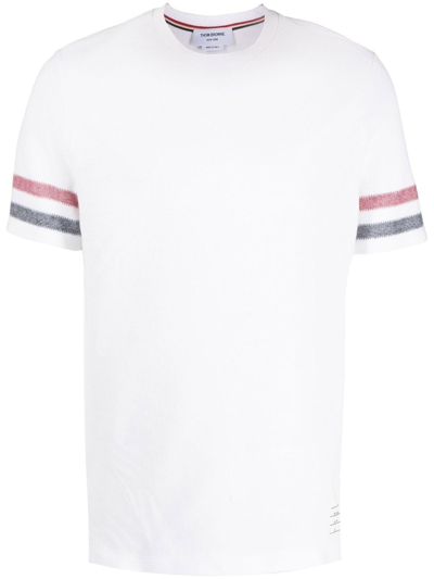 Thom Browne Short Sleeve Tee Cotton T-shirt In White