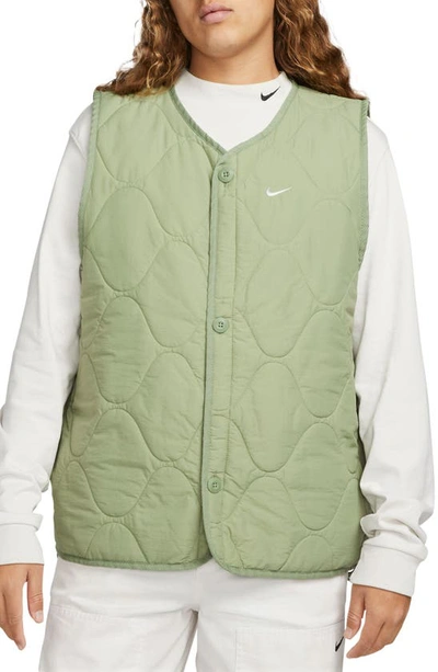 Nike Men's Life Woven Insulated Military Vest In Green