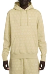 Nike Men's  Sportswear Club Fleece Monogram Hoodie In Brown