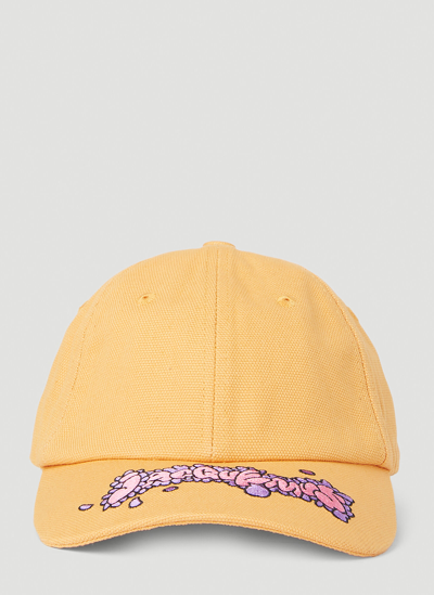 Jacquemus La Casquette Desenho Cap In Yellow