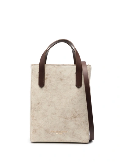 Golden Goose Washed-effect Tote Bag In White