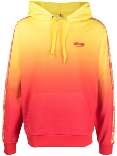 Moschino Ombré Effect Hoodie Sweatshirt In Multicolour