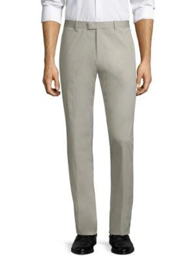 Theory Slim-fit Marlo Sartorial Stretch Pants In Ash Gray