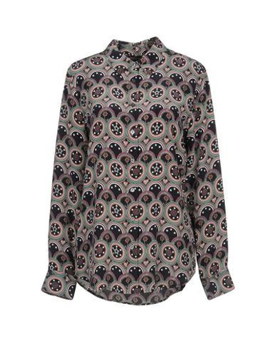 Kate Moss Equipment Patterned Shirts & Blouses In Black