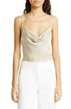 Ramy Brook Abigail Cowl Neck Camisole In Flax