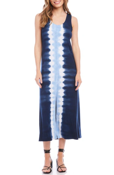 Karen Kane Tie Dye Front Slit Midi Dress