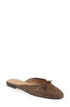 Ann Mashburn Joy Suede Mule In Brown