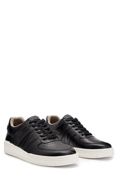 Allsaints Vix Low Top Basketball Sneaker In Black