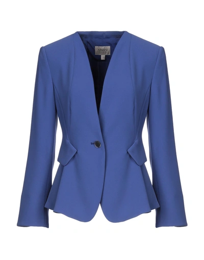 Armani Collezioni Suit Jackets In Blue