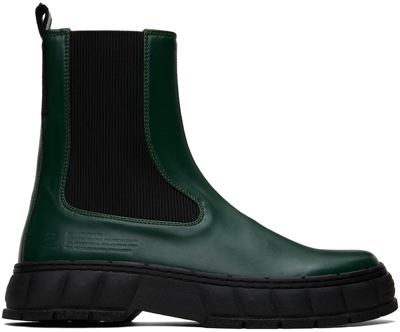 Viron Ssense Exclusive Green Paradigm Chelsea Boots In 590 Forest