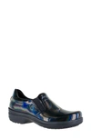 Easy Works By Easy Street Bind Leather Loafer In Iridescent Patent Leather