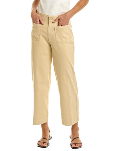 Bagatelle Cropped Cotton Twill Pants In Nocolor