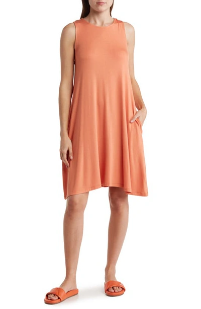 Melrose And Market Swing Dress With Pockets In Orange Mineral | ModeSens