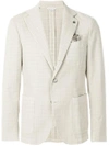 Manuel Ritz Single Breasted Blazer In White