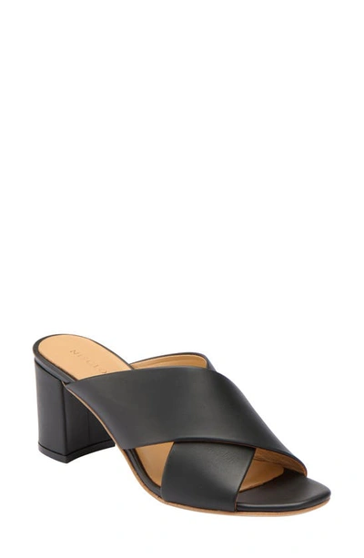 Nisolo Cross Strap Slide Sandal In Black