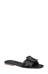 Birdies Kiwi Slide Sandal In Black Leather